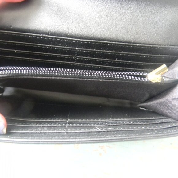 MIA K COLLECTION GREEN/BROWN GORGEOUS LARGE WALLET/WRISTLET CLUTCH - Picture 9 of 9